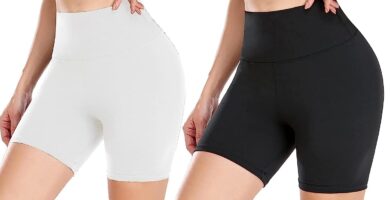 2 piezas pantalones cortos deporte abdominoplastia mujer cintura alta shorts leggins pantalones cortos de yoga para correr gym fitness mallas deportivos