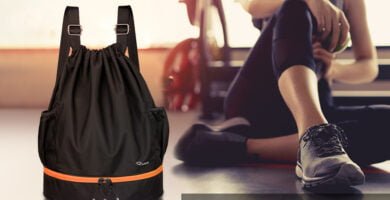 mochila unisex negro para deporte gimnasio yoga nadar mochila deportiva de senderismo hombres mujeres mochilas escolares bolso de mano bolso negro
