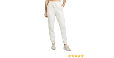 pantalon de chandal tipo jogger de forro polar y tejido de rizo frances disponible en tallas grandes mujer