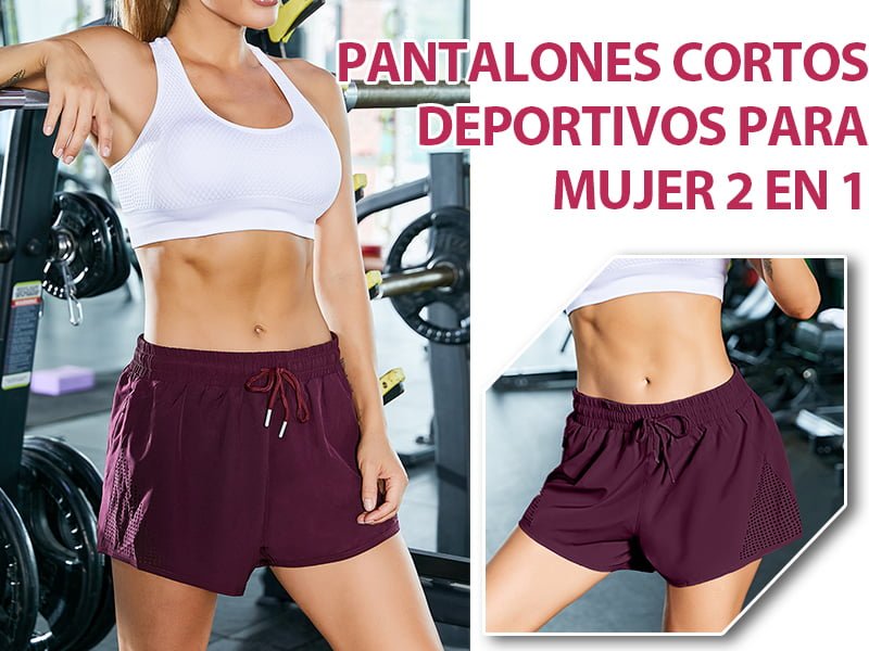 pantalones cortos deportivos para mujer pantalon corto deportes cintura elastica transpirable secado rapido para yoga playa casuales gimnasio ejercicio fitness running verano tamano s l