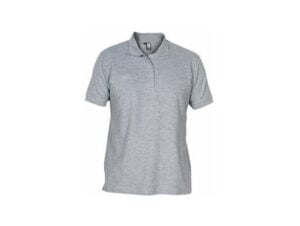 polo-camiseta-unisex-gris-melange-claro