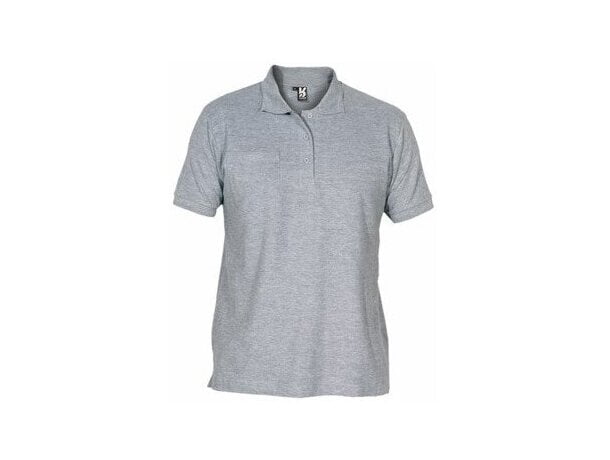 polo camiseta unisex gris melange claro