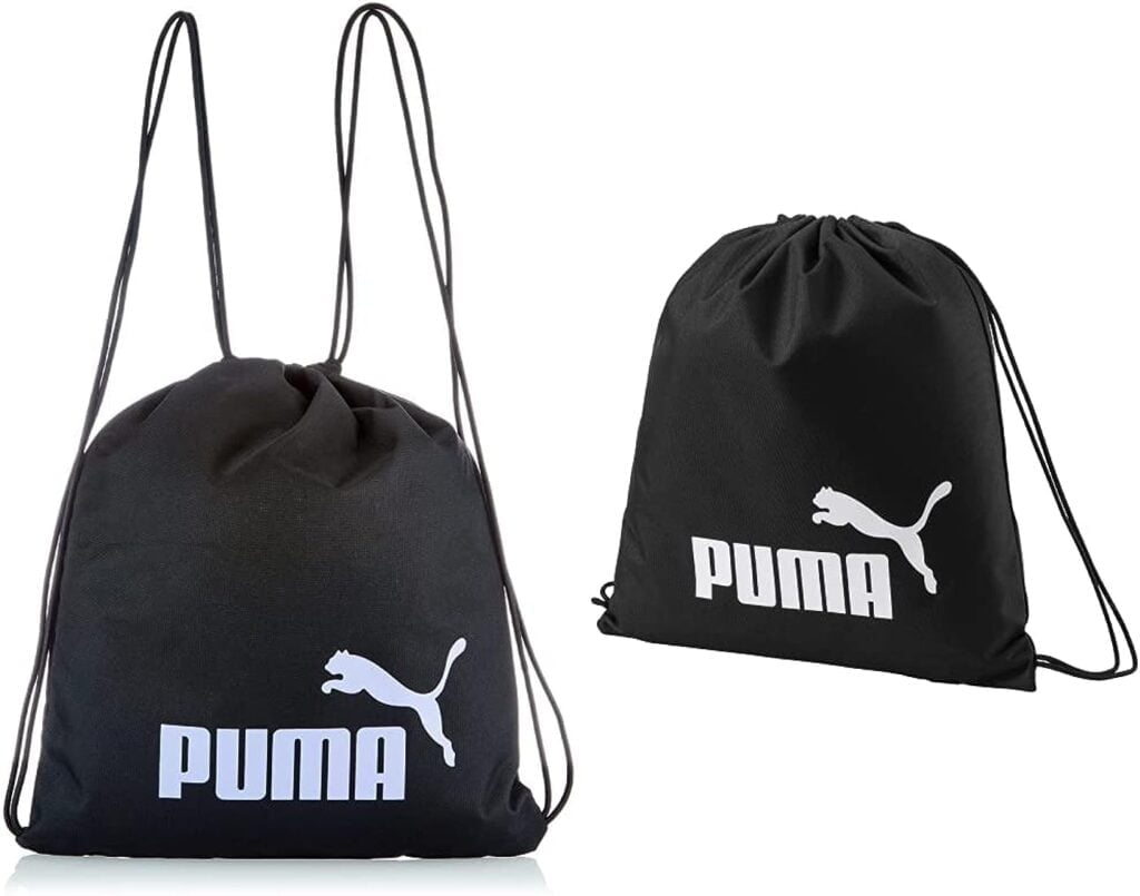 puma phase gym sack bolsa de cuerdas unisex adulto black sweet lavender osfa