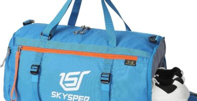 skysper bolsa deportiva con compartimentos de zapatos y humedad para mujeres y hombres mochilas ligeras gimnasios yoga natacion baloncesto playa gris claro