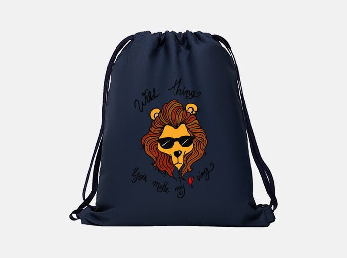 wild animal mochila de cuerdas mochila de gimnasio bolsa deporte con cuerdas