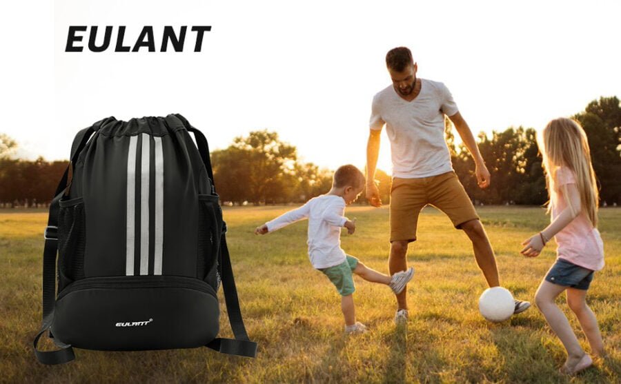 bolsa mochila cuerdas deporte gimnasio mochila futbol con zapatillero mochila deportiva con bolsillo humedo con cordon para hombre mujer nino scaled