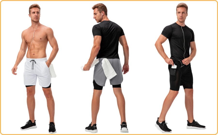 pack de 2 pantalones cortos deportivos para hombre ligeros de secado rapido entrenamiento correr tenis atleticos trotar con bolsillo corto con cremalleraefbc8c9 5 scaled